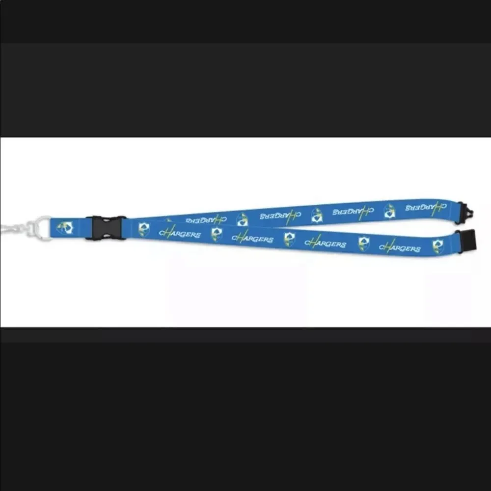 NFL Los Angeles Chargers THROWBACK RETRO Deluxe Lanyard Breakaway Football chain